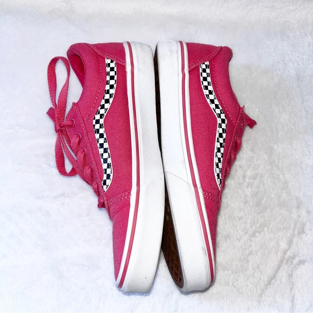 Vans Girls Sz 3 Pink Old School Skool Ward Butterflies Skate Shoes Sneakers Kids
